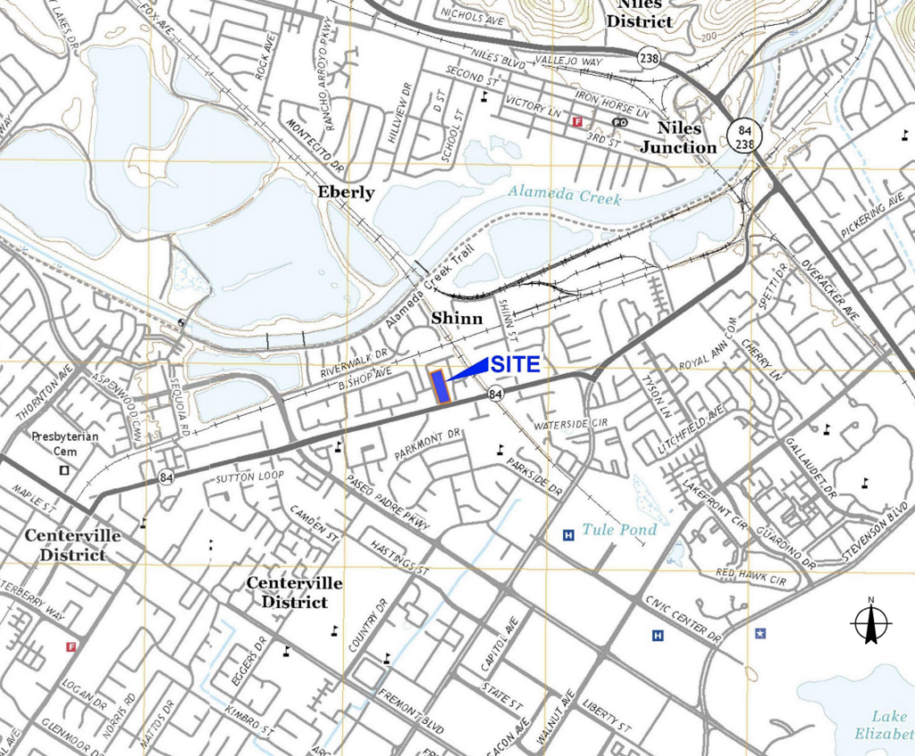 38134 Temple Street Site Location With Property Outline, image via Lamphier - Gregory (EIR)