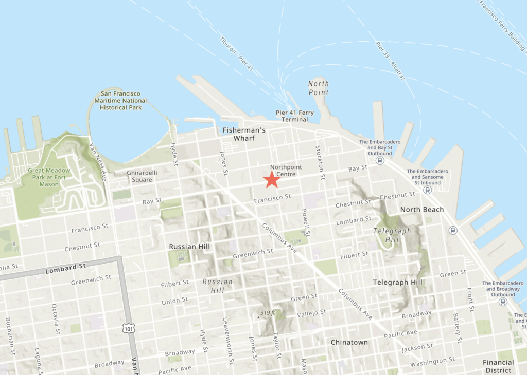 400 Bay Street Site Location, image via ArcGIS Online