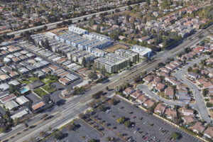 525 North Capitol Avenue aerial overview, rendering by David Baker Architects