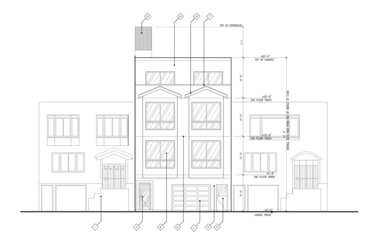 720 Masonic Avenue front view, illustration by Xie Associates