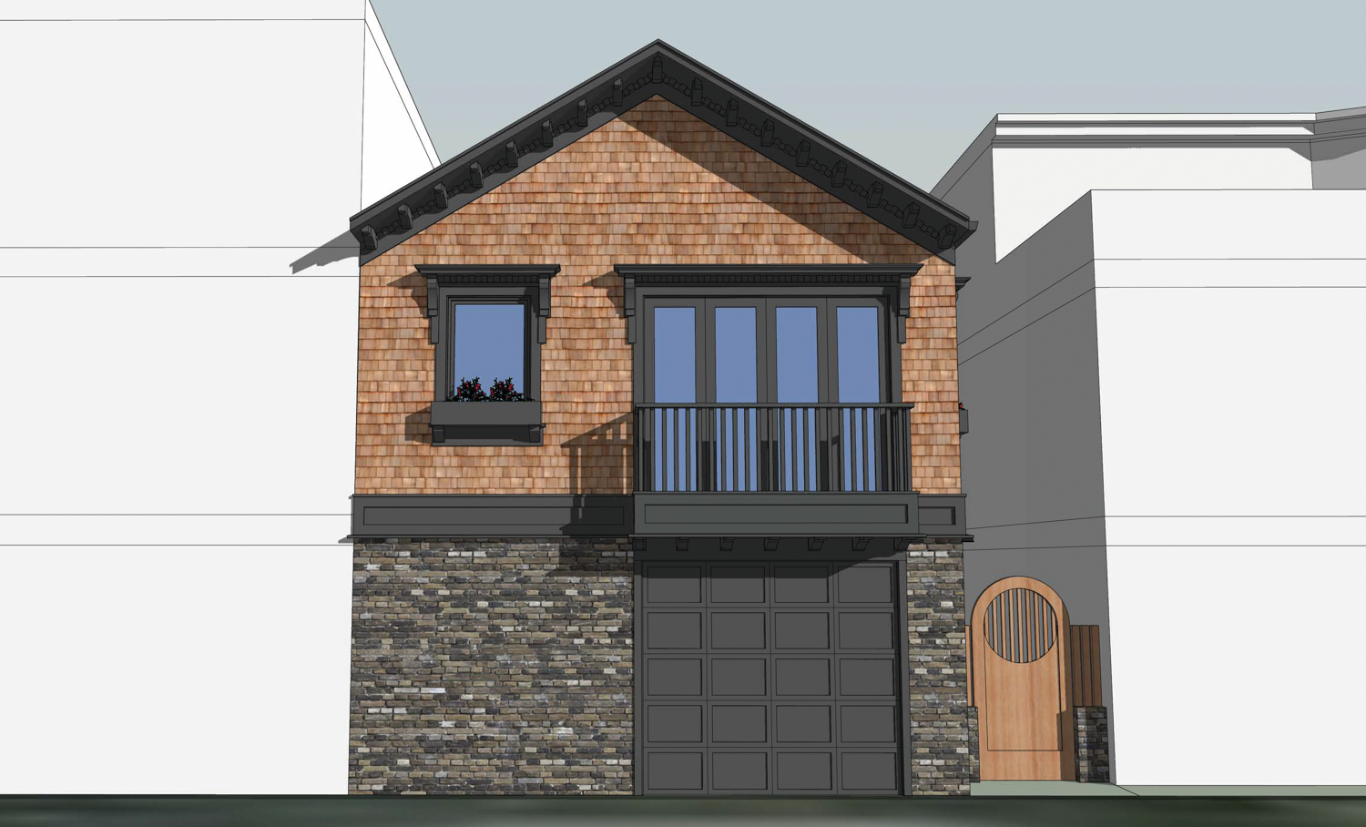 722 19th Avenue pedestrian view, rendering by Poppy Architecture & Design
