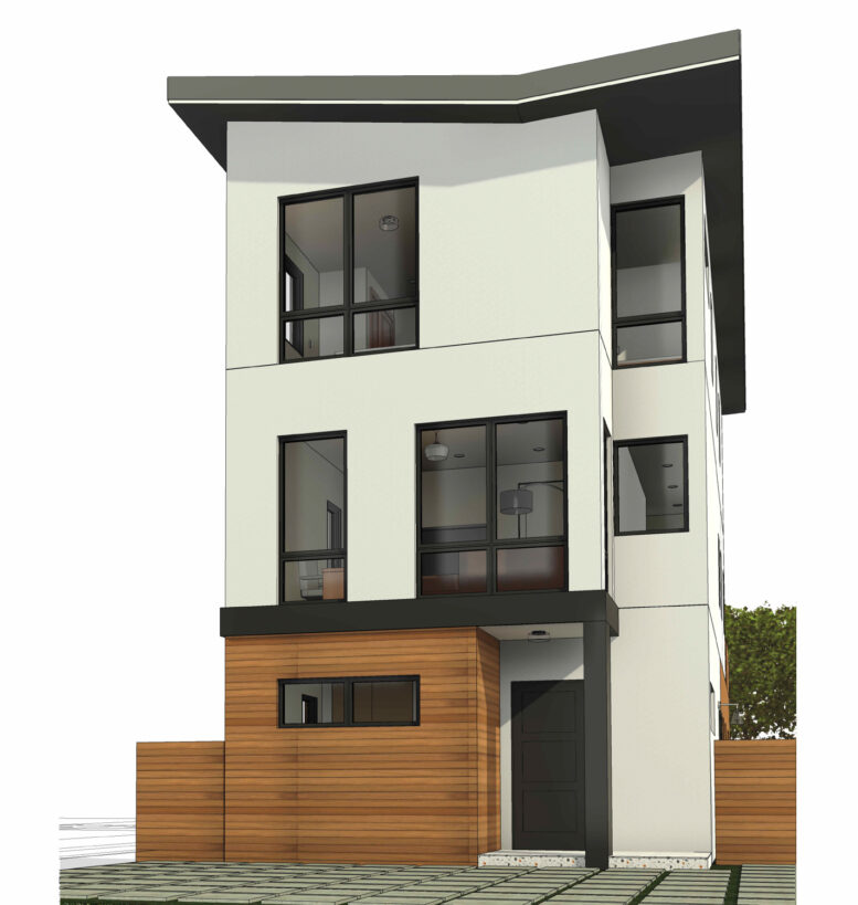 878 Pine Street, rendering by Oakley & Oakley