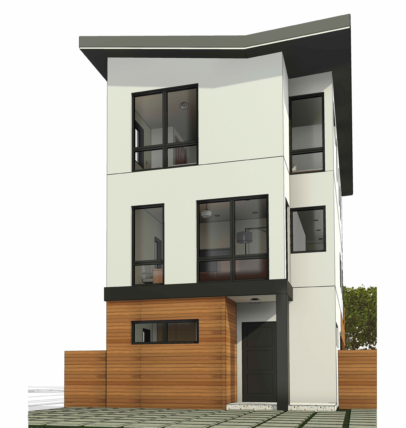 878 Pine Street, rendering by Oakley & Oakley