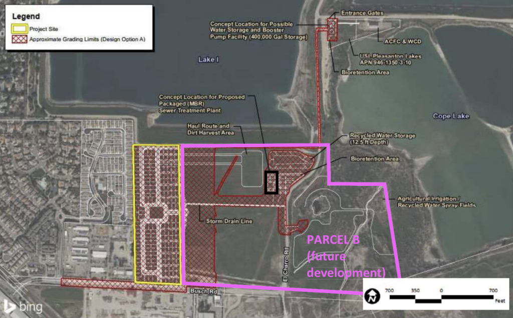 Arroyo Lago Area Map with Planned Use, image edited by CBG
