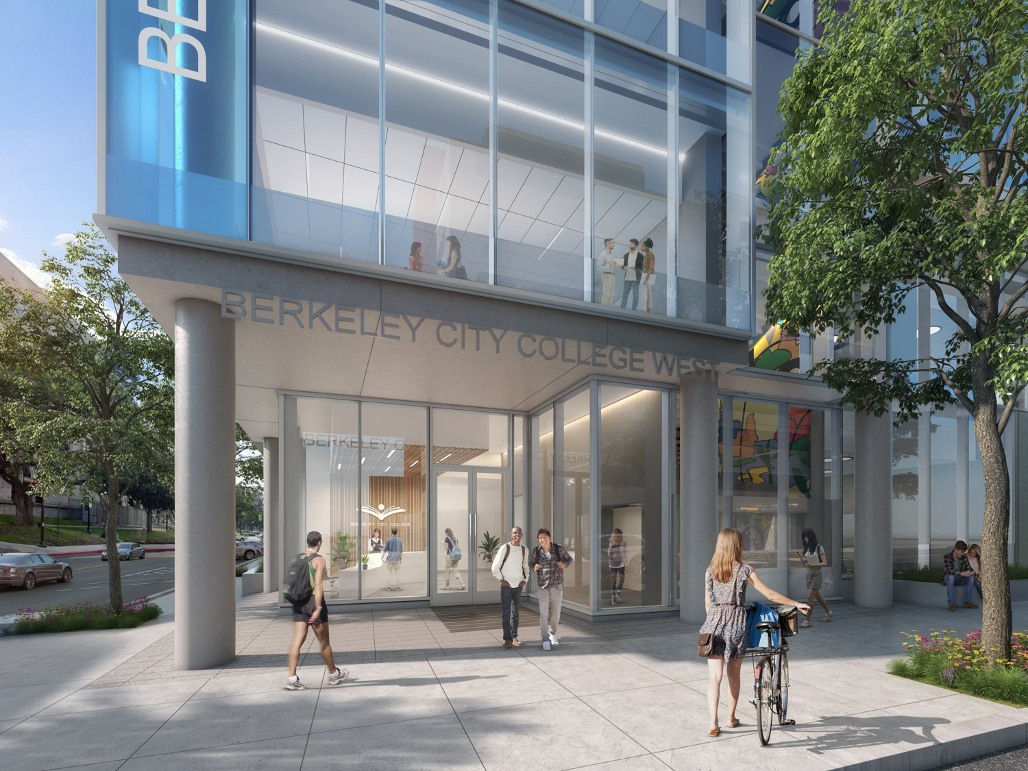 Berkeley City College entry, rendering by Ratcliff Architects