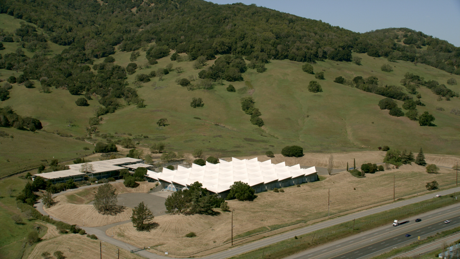 Birkenstock Campus aerial view, image courtesy the Eames Institute