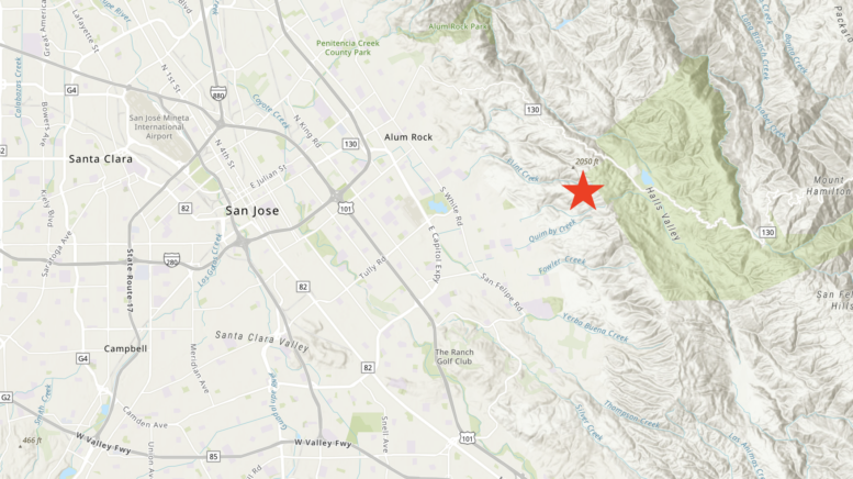 Higuera Highlands New Project Approximate Location, image via ArcGIS Online
