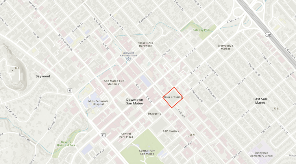 Kiku Crossing Site Location, image via ArcGIS Online