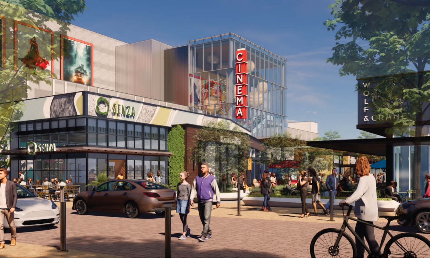 Tanforan Mall movie theater, rendering by Gensler