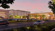Tanforan Mall pedestrian view, rendering by Gensler