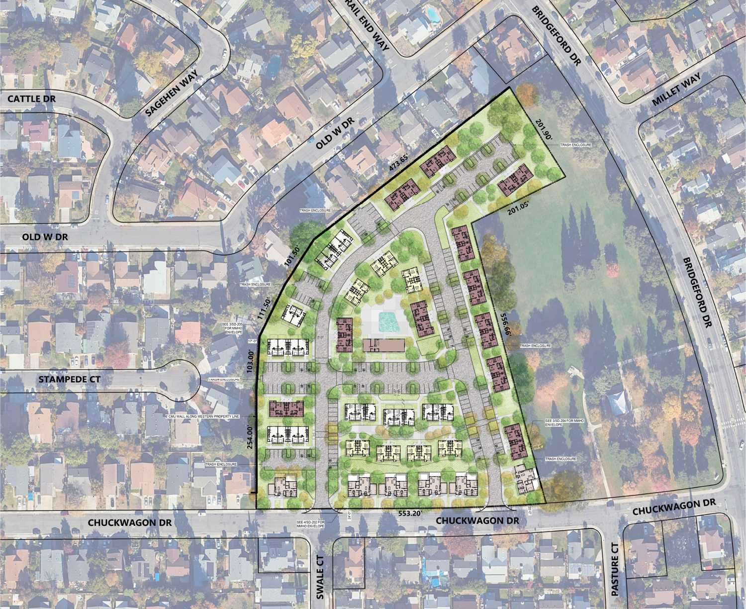 1251 Chuckwagon Drive, illustration by 19six Architects