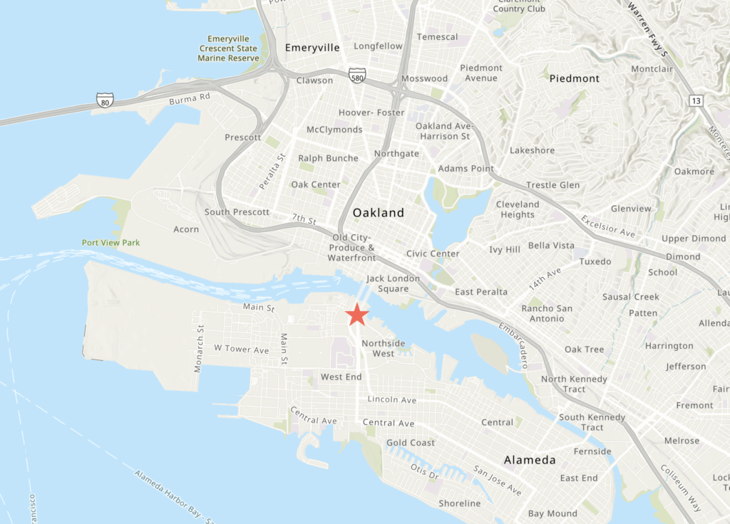 2433 Mariner Square Drive Site Location, image via ArcGIS Online