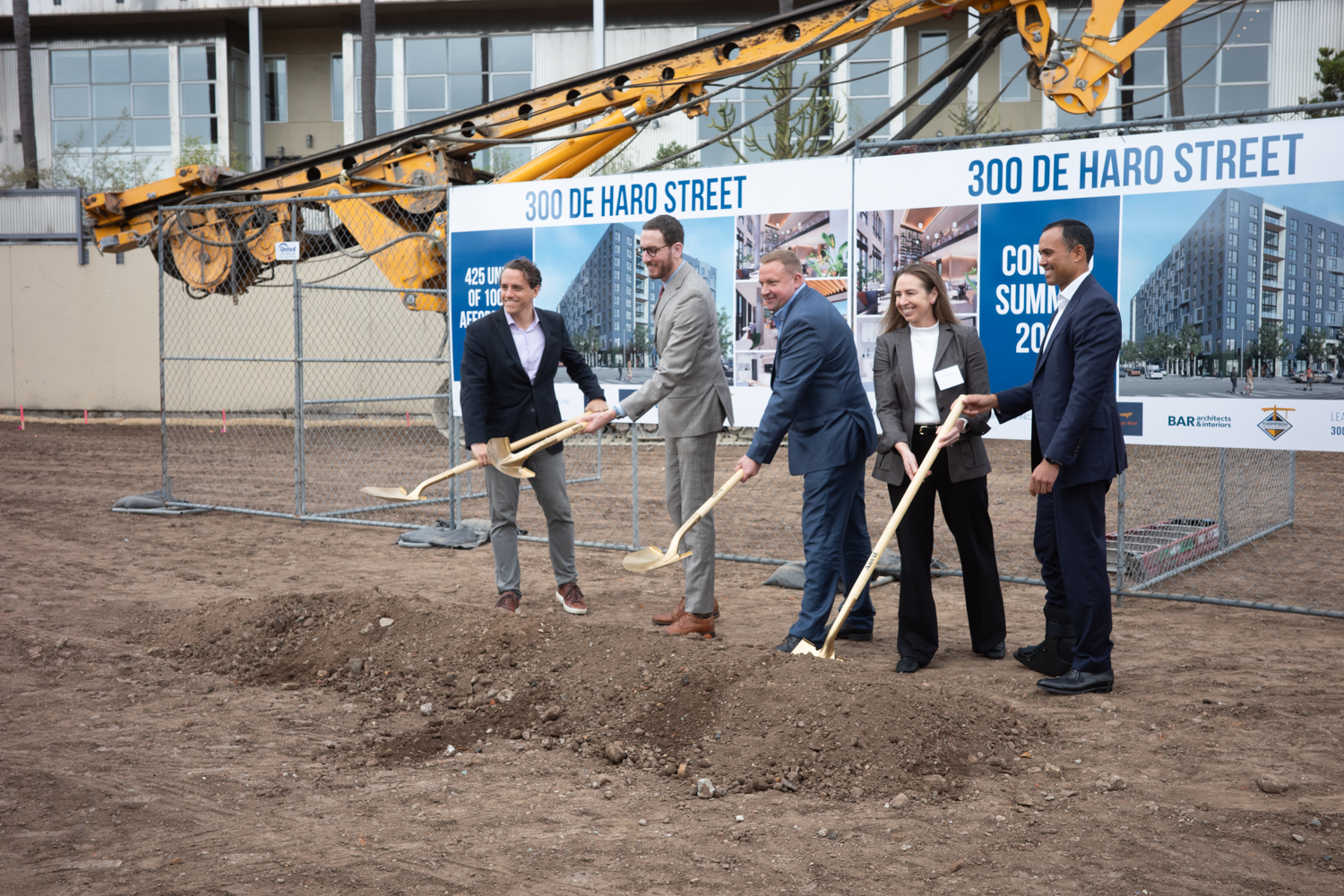 300 De Haro Street groundbreaking ceremony, image by author