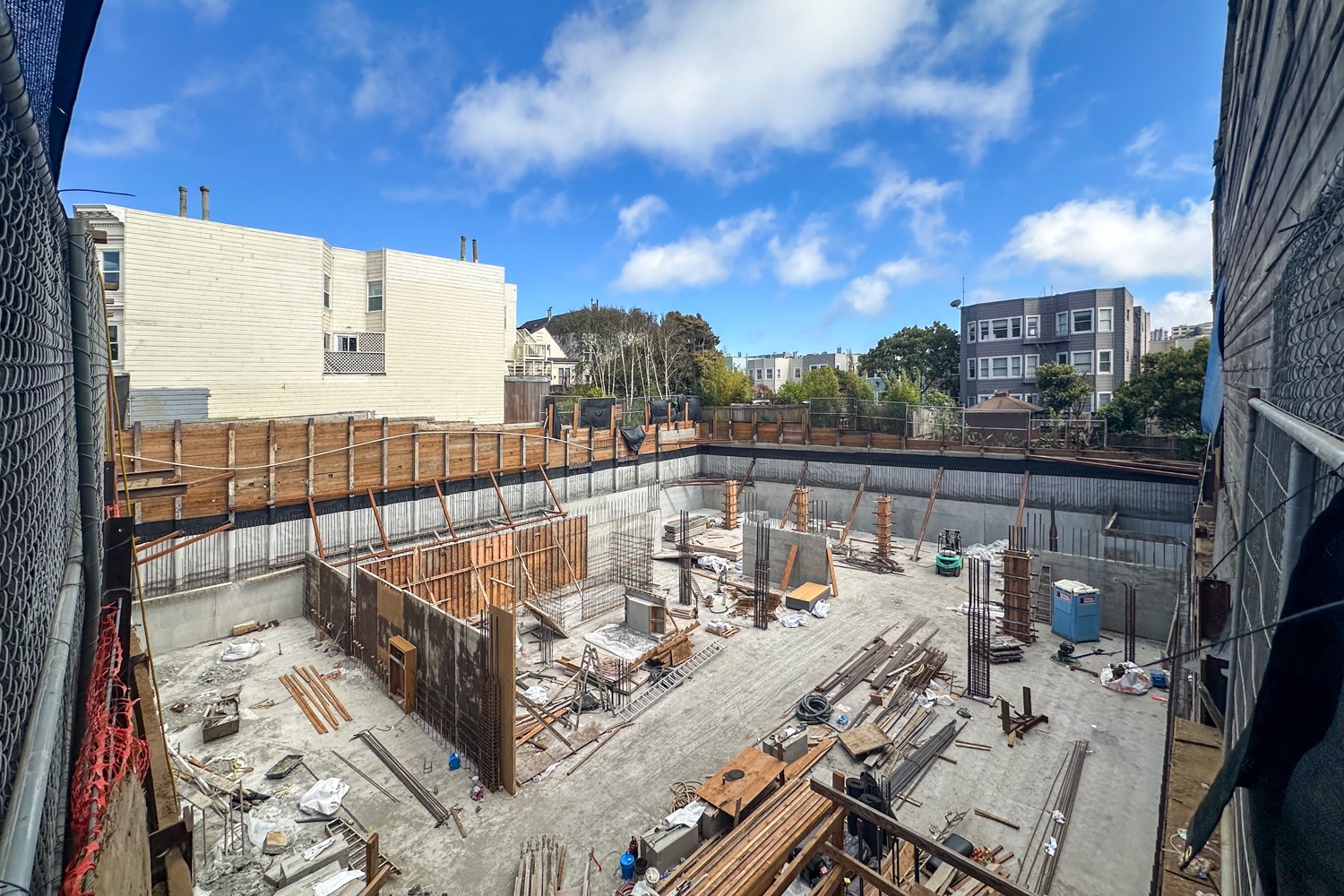 3637-3657 Sacramento Street construction underway, image by author