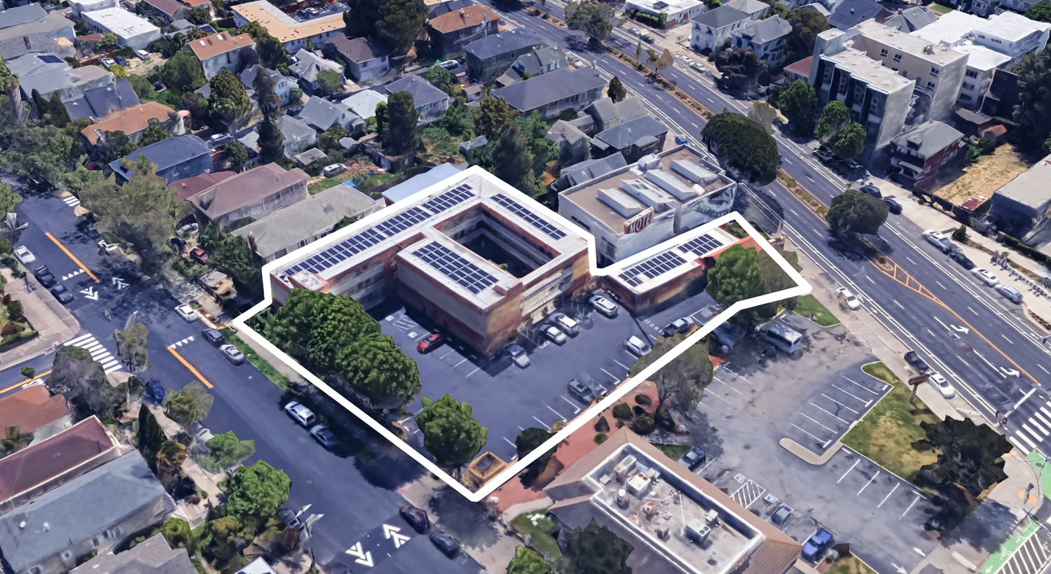 490 West MacArthur Boulevard, image via Google Satellite