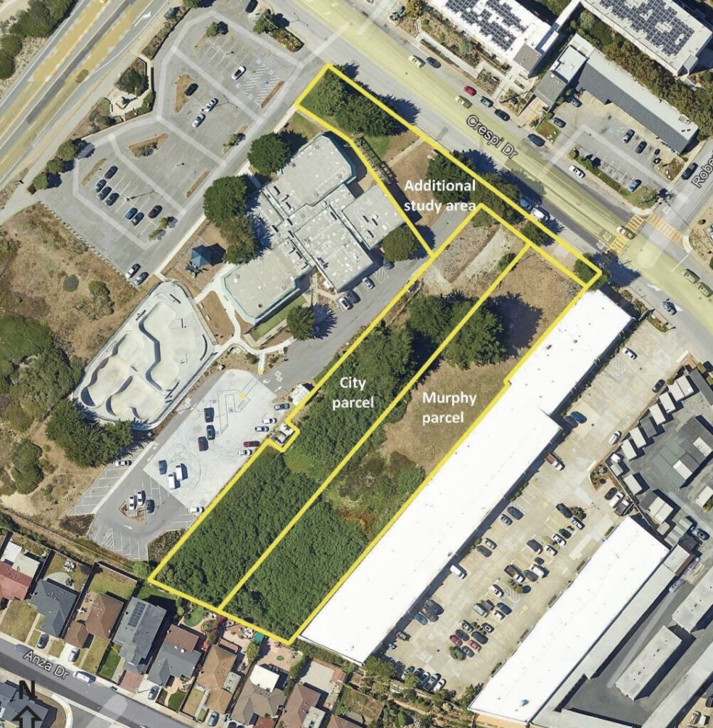 570 Crespi Drive Site Map and Ownership Divisions, image via Raney Planning and Management