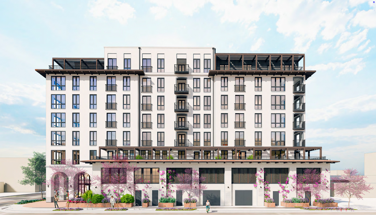 668 East 3rd Avenue facade along Delaware Street, rendering by Jones Architecture