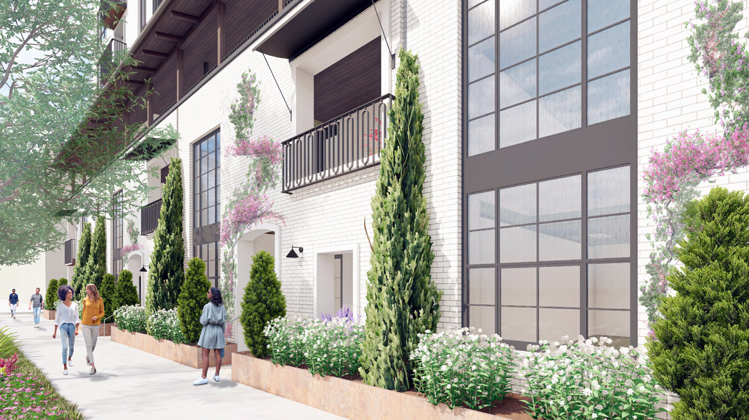 668 East 3rd Avenue sidewalk improvements, rendering by Jones Architecture