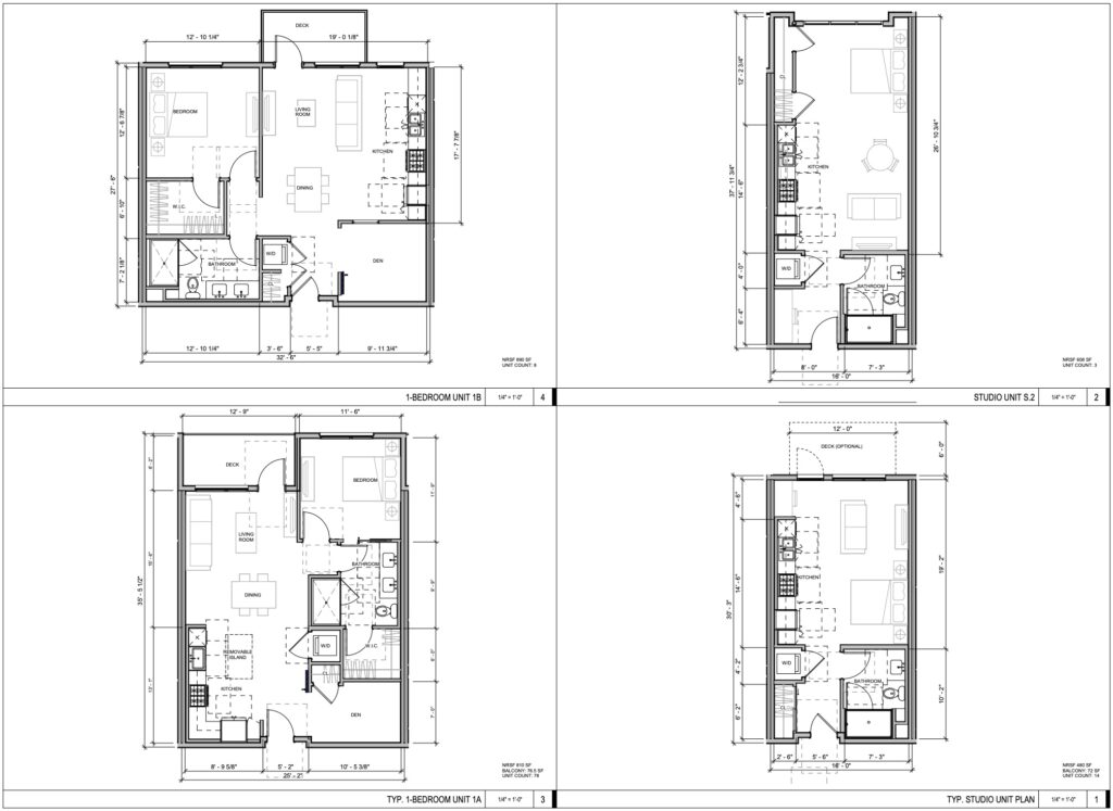 762 San Antonio Road Sample Unit Floor Plans, image by Studio T-Square