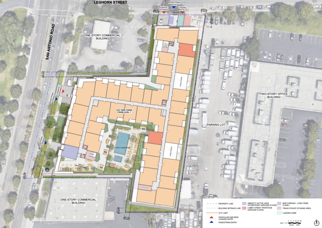 762 San Antonio Road Site Plan, image by Studio T-Square