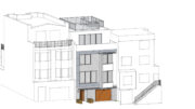 788 Arkansas Street aerial view, rendering by Hunt Hale Architects