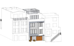 788 Arkansas Street aerial view, rendering by Hunt Hale Architects