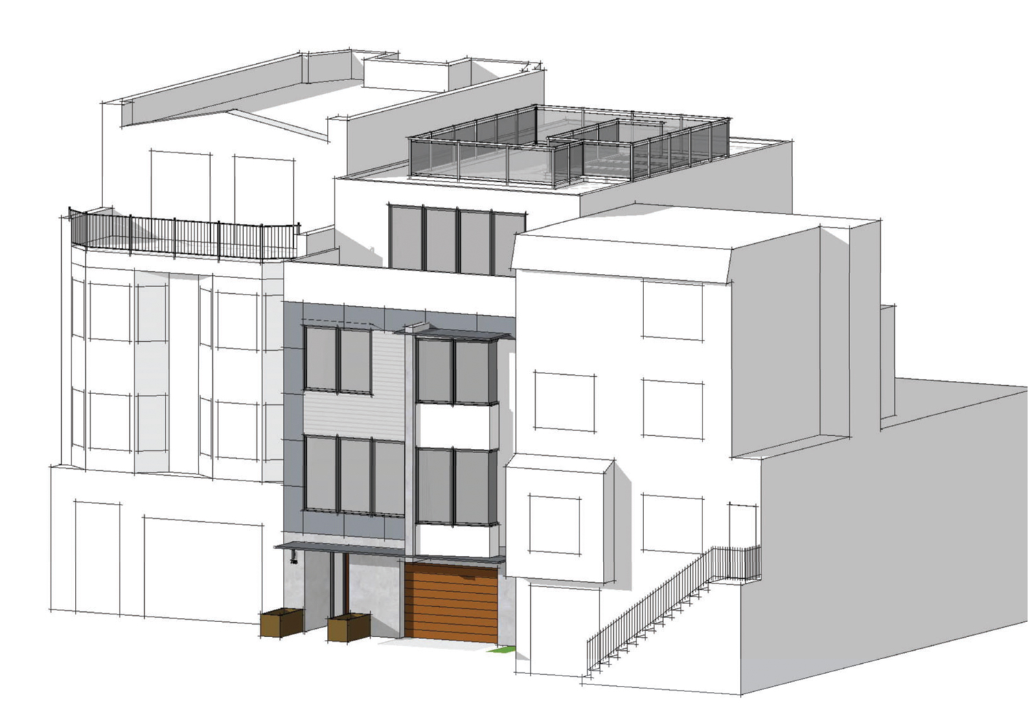 788 Arkansas Street front view, rendering by Hunt Hale Architects