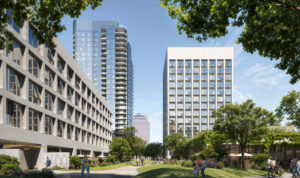 Cityview Plaza internal pathways, rendering by SCB