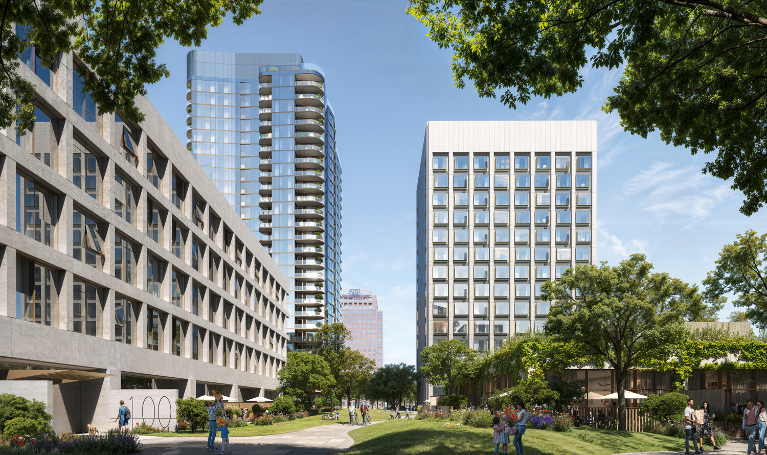 Cityview Plaza internal pathways, rendering by SCB