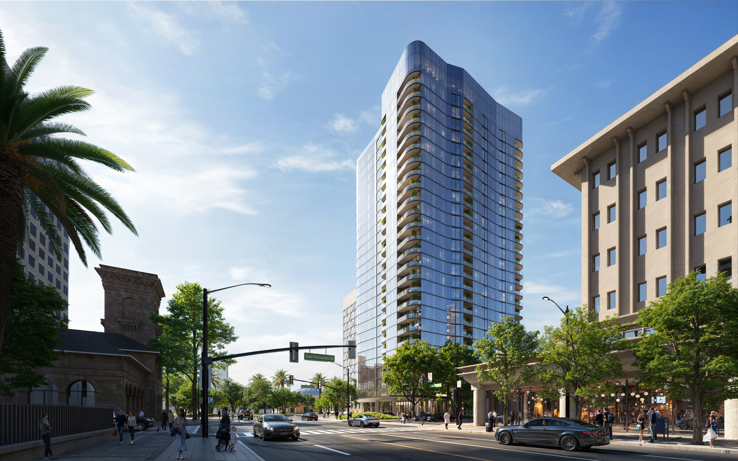 Cityview Plaza new housing tower proposed, rendering by SCB