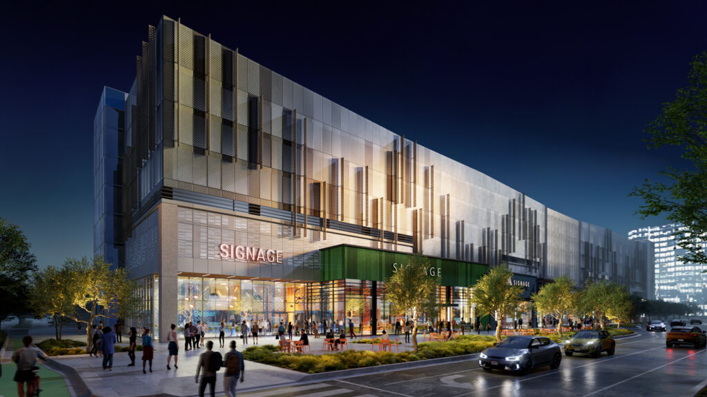 Cityview Plaza night view at 185 Park Avenue, rendering by DES