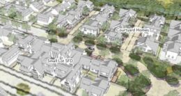 Oak Knoll Neighborhood Layout Concept Rendering, image via Hart Howerton