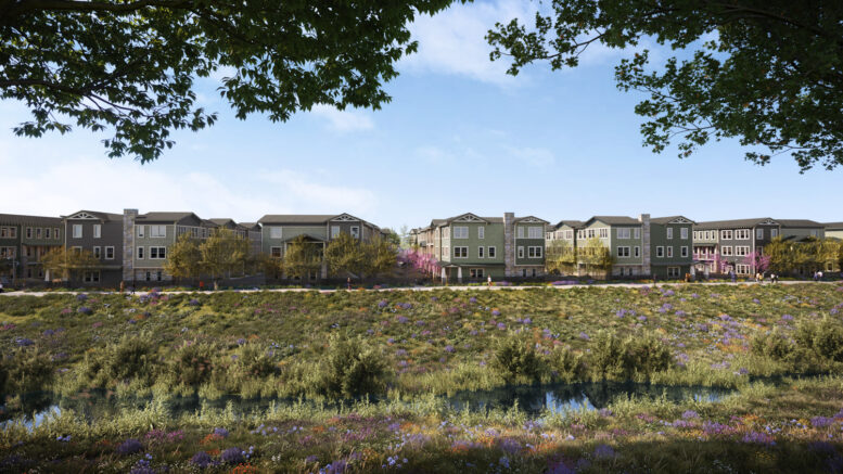 Positas Park seen from Arroyo Mocho Trail, rendering by BDE Architecture