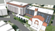 111 Fairmount Avenue aerial view, rendering by SmithGroup