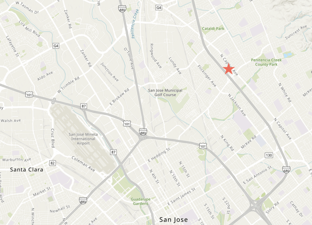 1207 North Capitol Avenue Site Location, image via ArcGIS Online