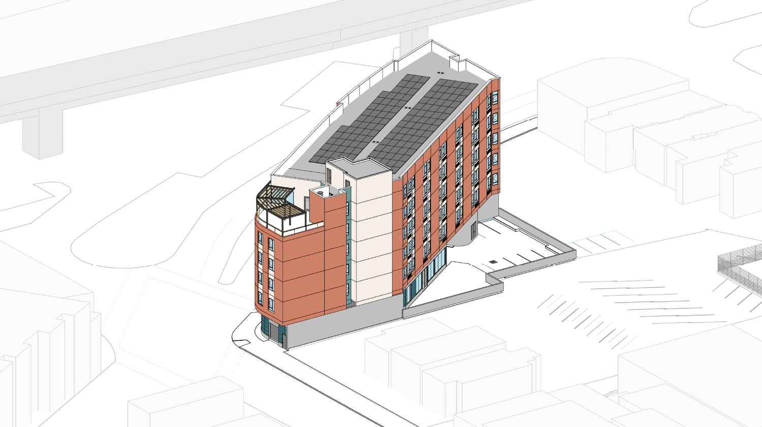 1223 33rd Avenue aerial isometric view, illustration by PYATOK