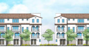 1320 Marshall Street buildings, illustration by Hunt Hale Jones Architects