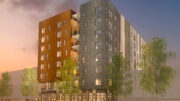 1515 I Street establishing view, rendering by Mogavero Architects