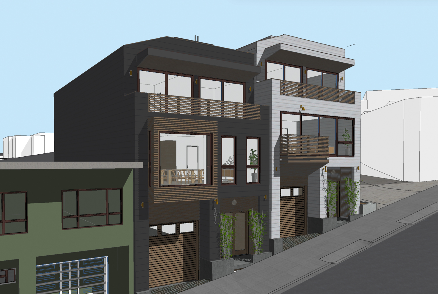 1817 Silliman Street, illustration by RG Architecture