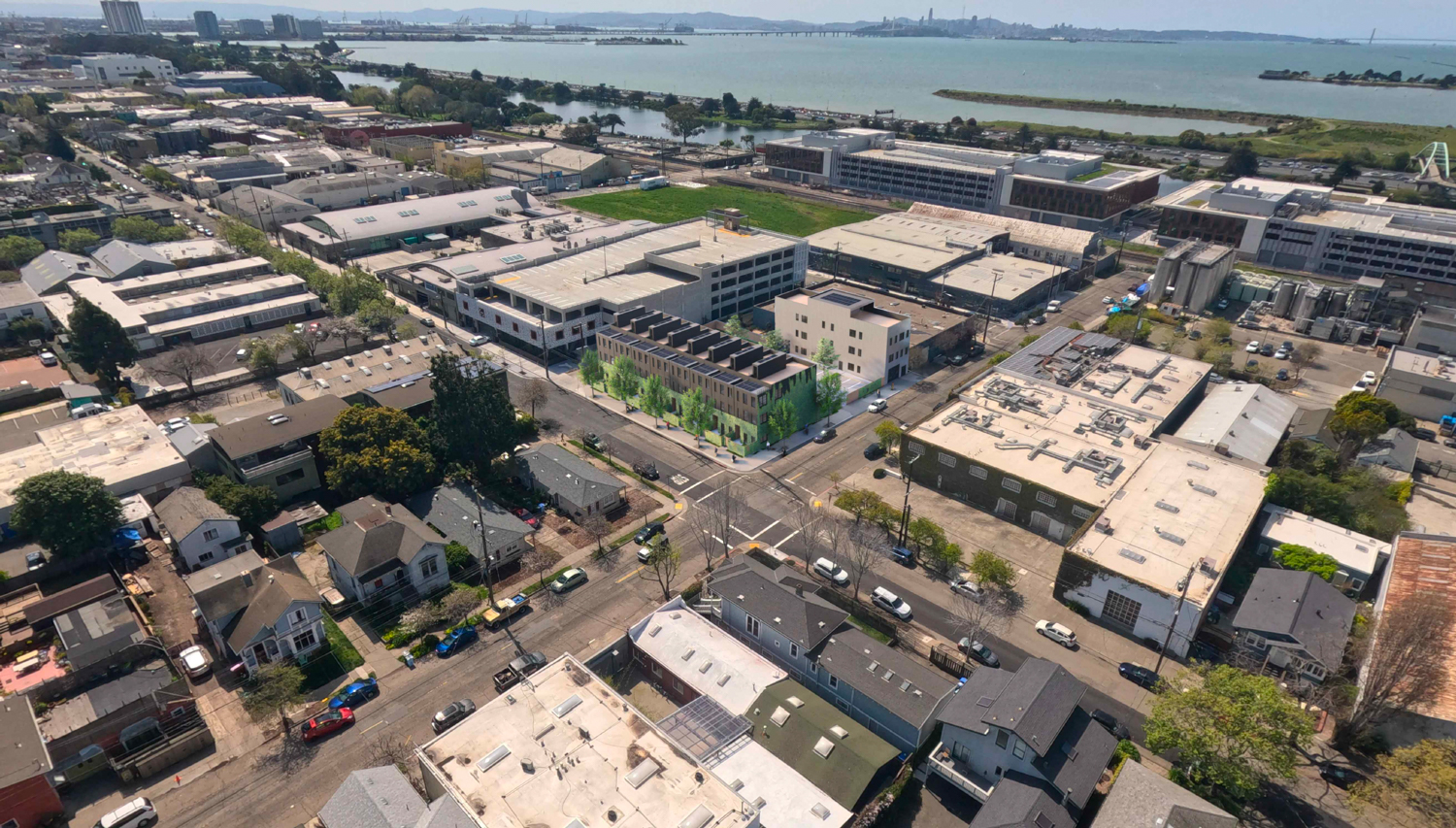 2200 Fifth Street aerial view, design by BAM and Steve Walker Studio Inc