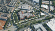 2334 Lundy Place site outlined approximately by YIMBY, image via Google Satellite