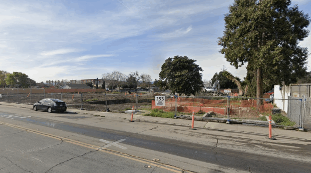 237 and 253 Race Street Site Before Construction, image via Google Street View
