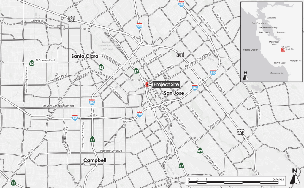 255 West Julien Project Site, image via City of San Jose