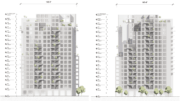 255 West Julien Street Building Elevations, image by Studio Gang