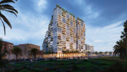 2700 Sloat Boulevard pedestrian view, illustration by SCB