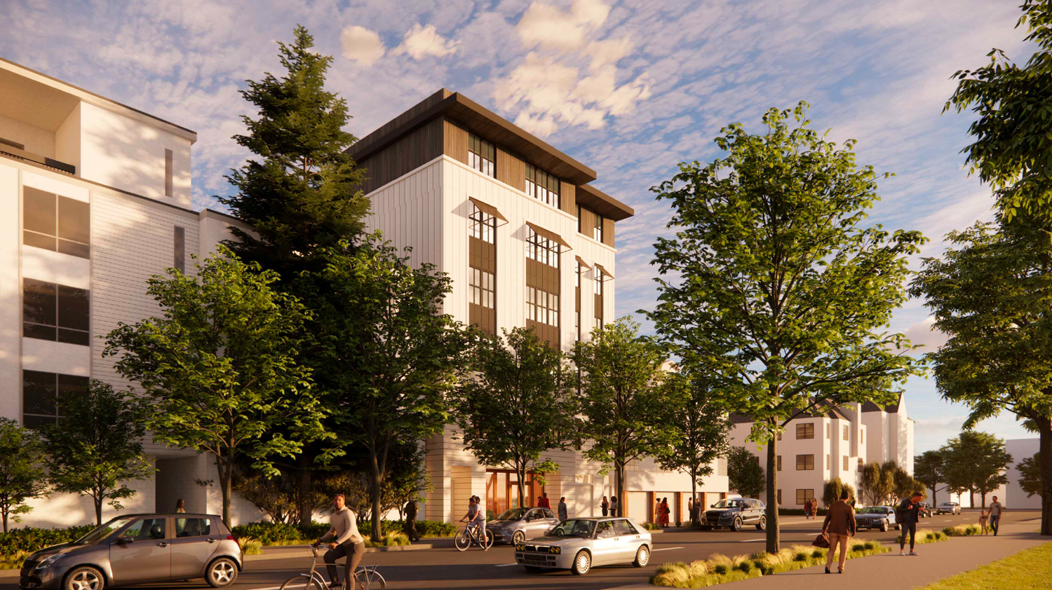 2727 Haste Street pedestrian view, rendering by SDT Architects