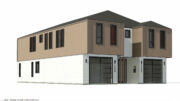 3225 D Street front view, illustration by California Home Company