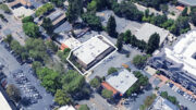 3614 Mount Diablo Boulevard lot outlined approximately by YIMBY, image via Google Satellite