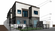 3694 Elby Lane northeast elevation, rendering by CRKW Studio