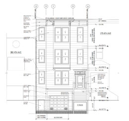 379 4th Avenue front elevation, illustration by Levine Architects